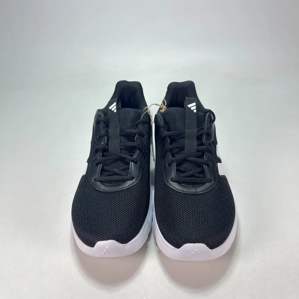 adidas Cloudfoam Flex Laces Core Black White Walking Shoes HQ4854 Men's Size 10